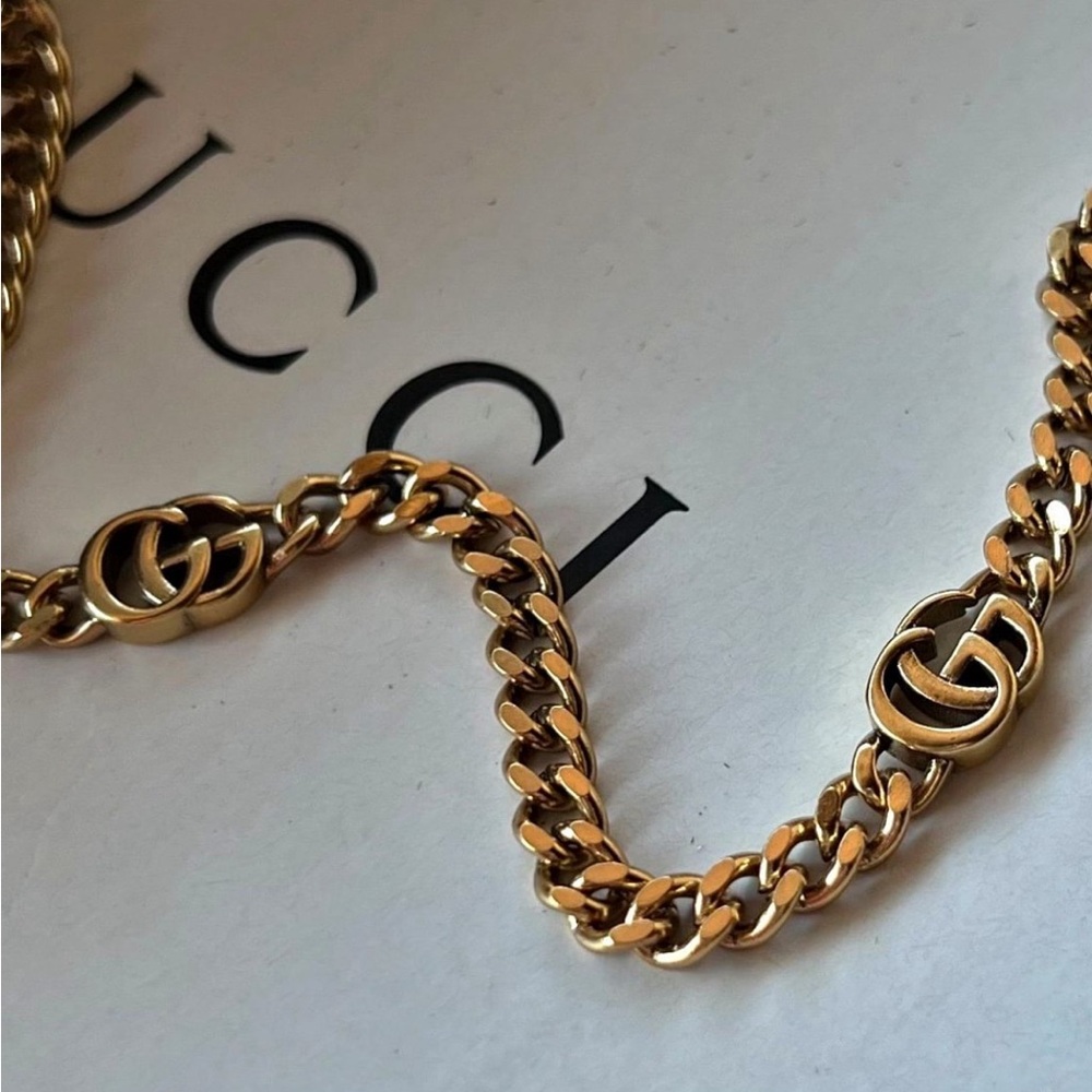 GGucci Necklace Choker Chain Gold Jewelry